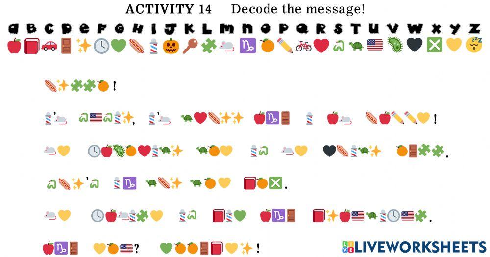 1605996 | Decoding the message | babel87