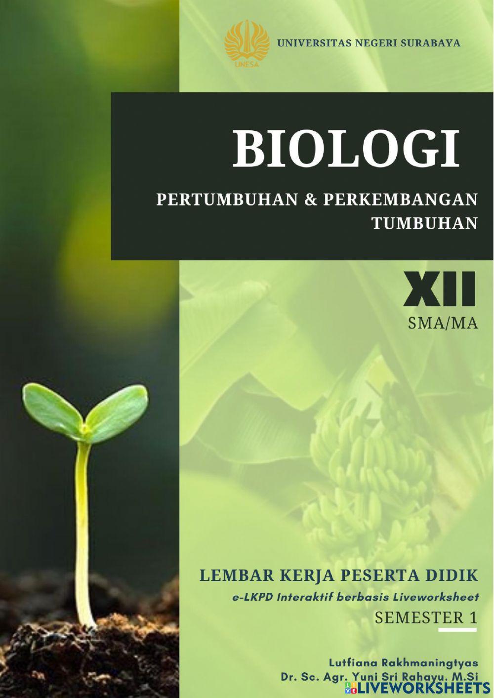 Pertumbuhan dan perkembangan