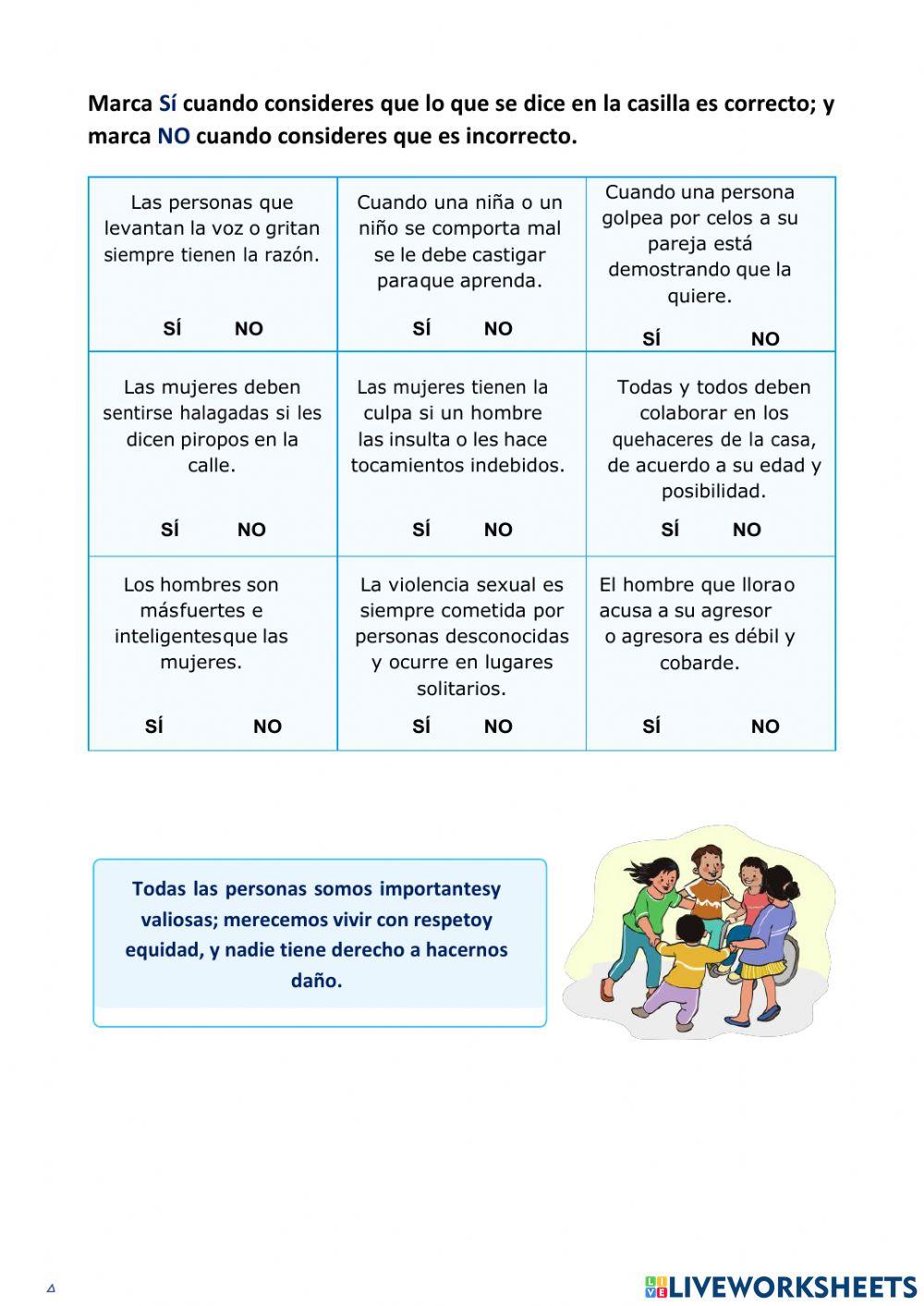 Rompemos mitos y prejuicios para vivir sin violencia
