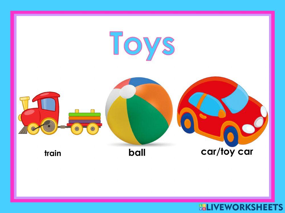 Listen and repeat: Toys