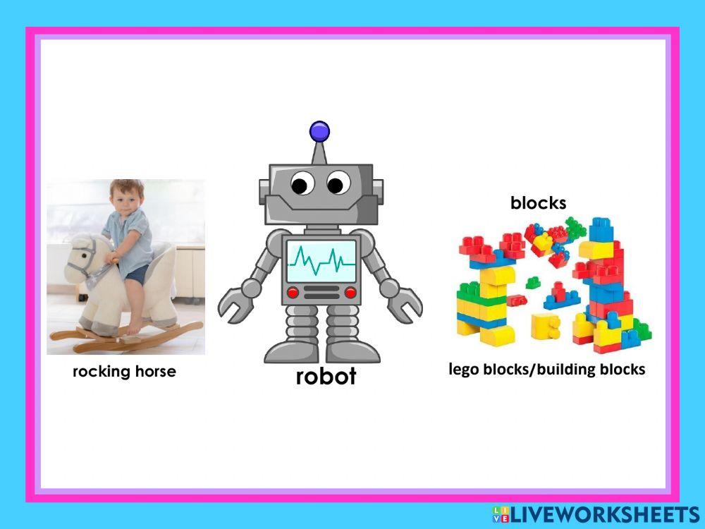 Listen and repeat: Toys