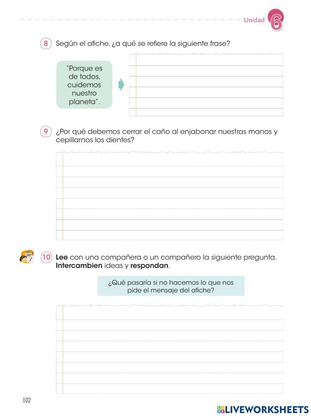 “porque es de todos,  cuidemos nuestro  planeta”