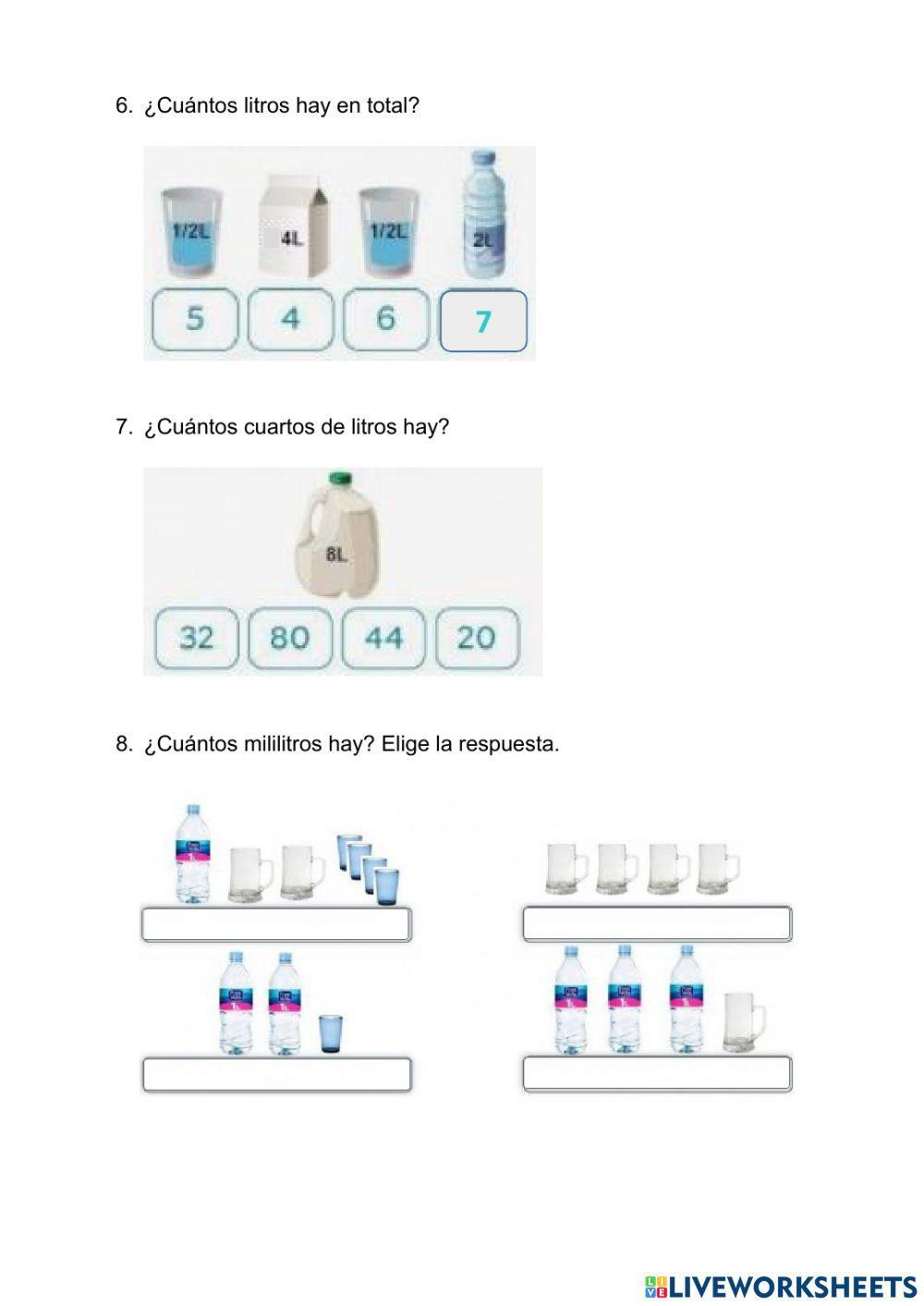 Unidades de medida de masa y capacidad