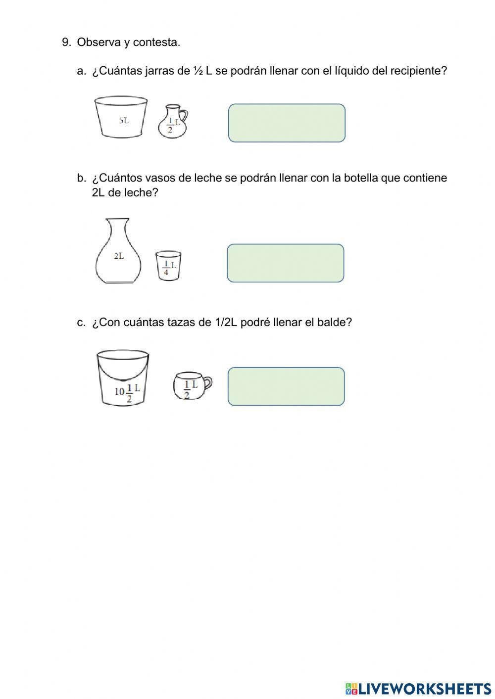 Unidades de medida de masa y capacidad