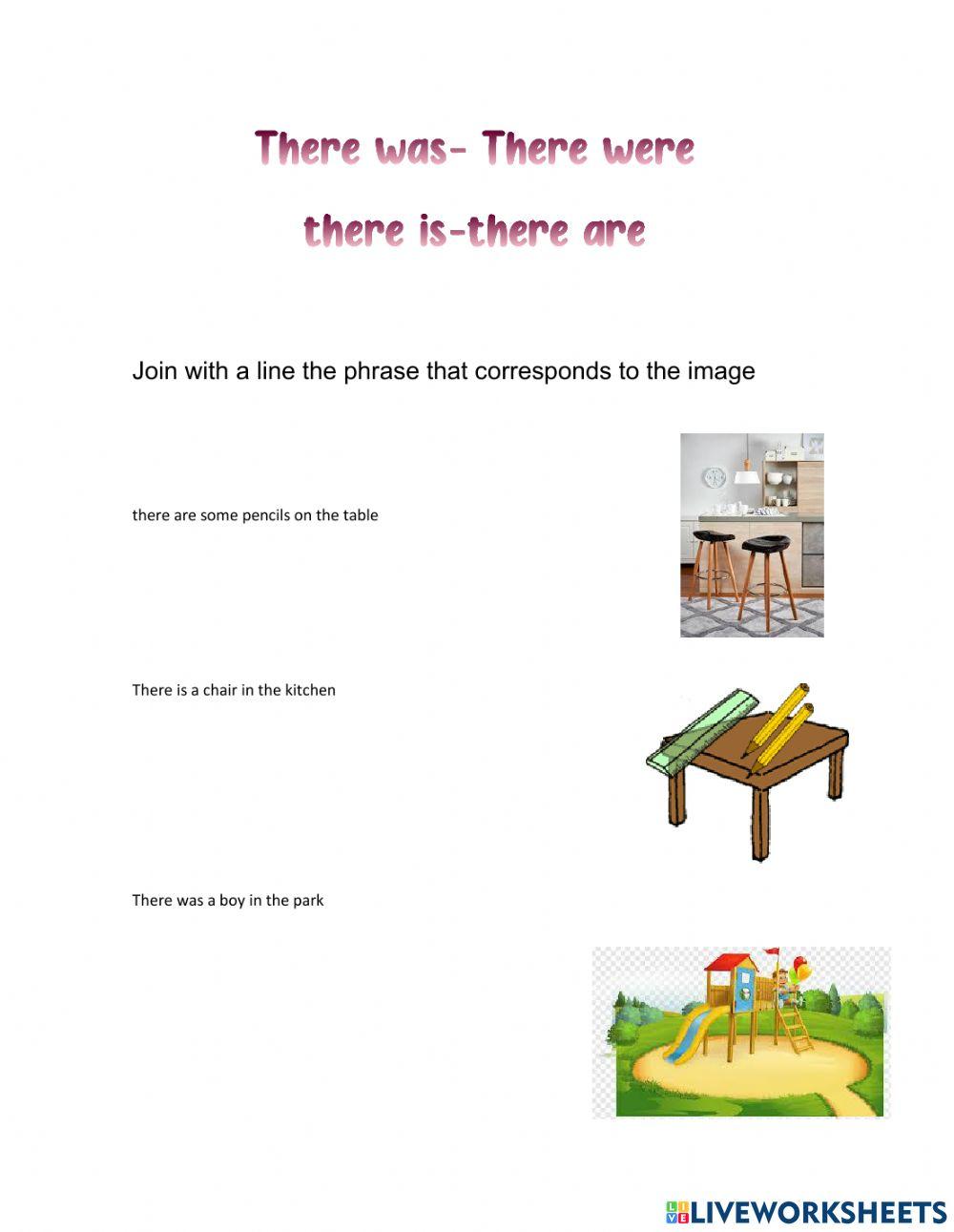 There is, there are, there was and there were