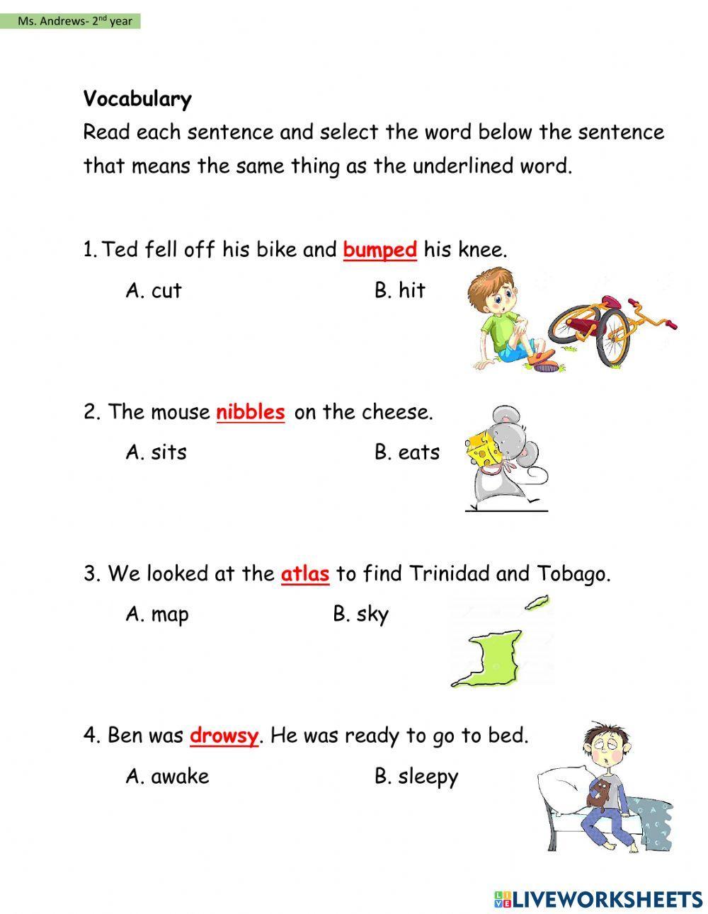 Term 1- Weekly Test4 Language Arts