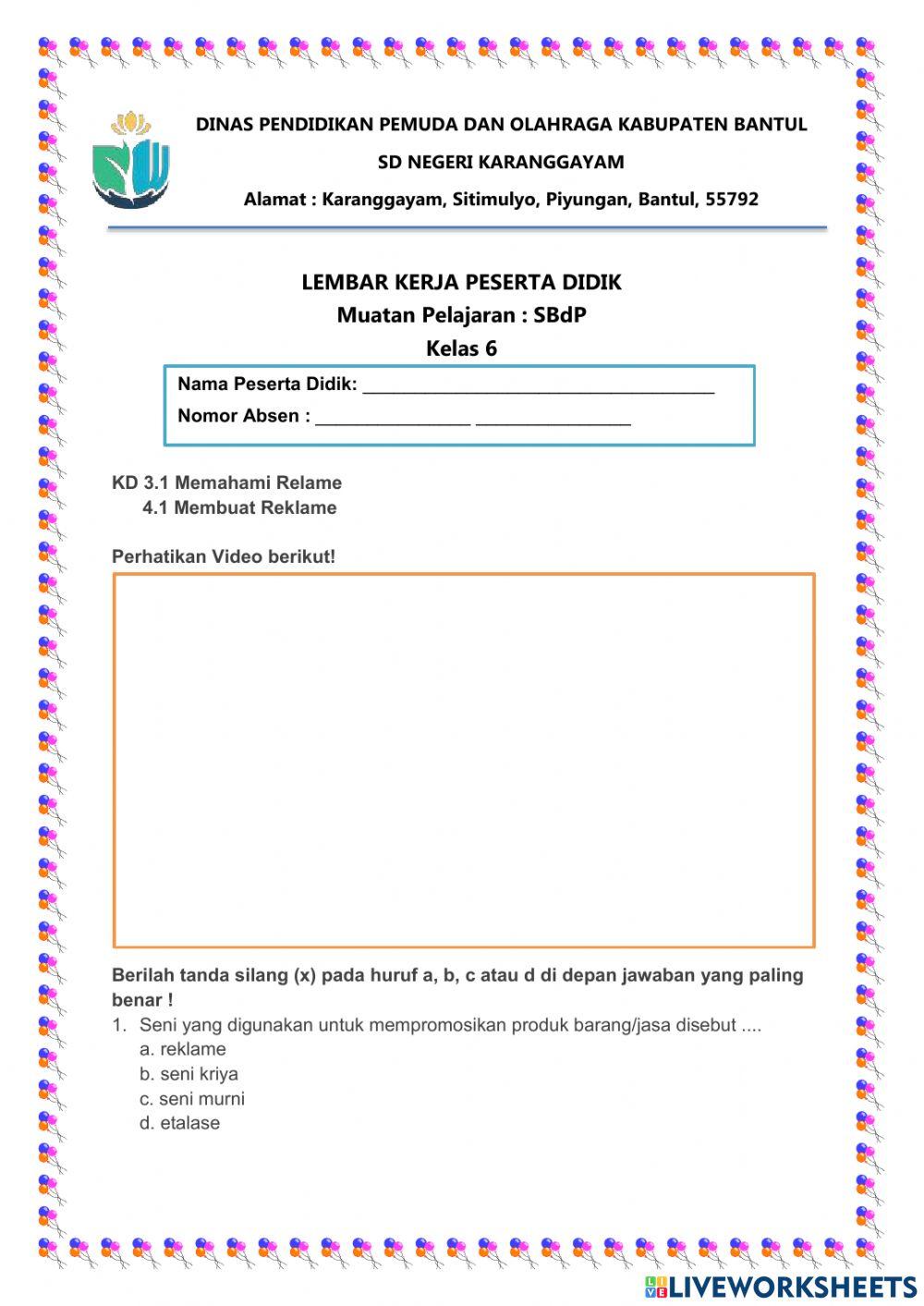 SBdP Reklame dan poster