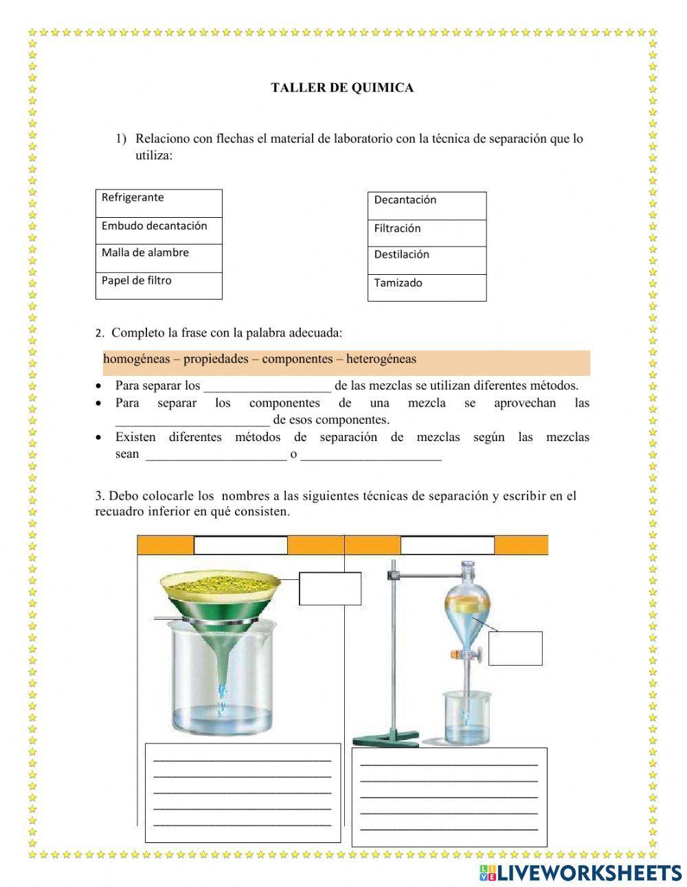 Metodos de separaciòn de mezclas