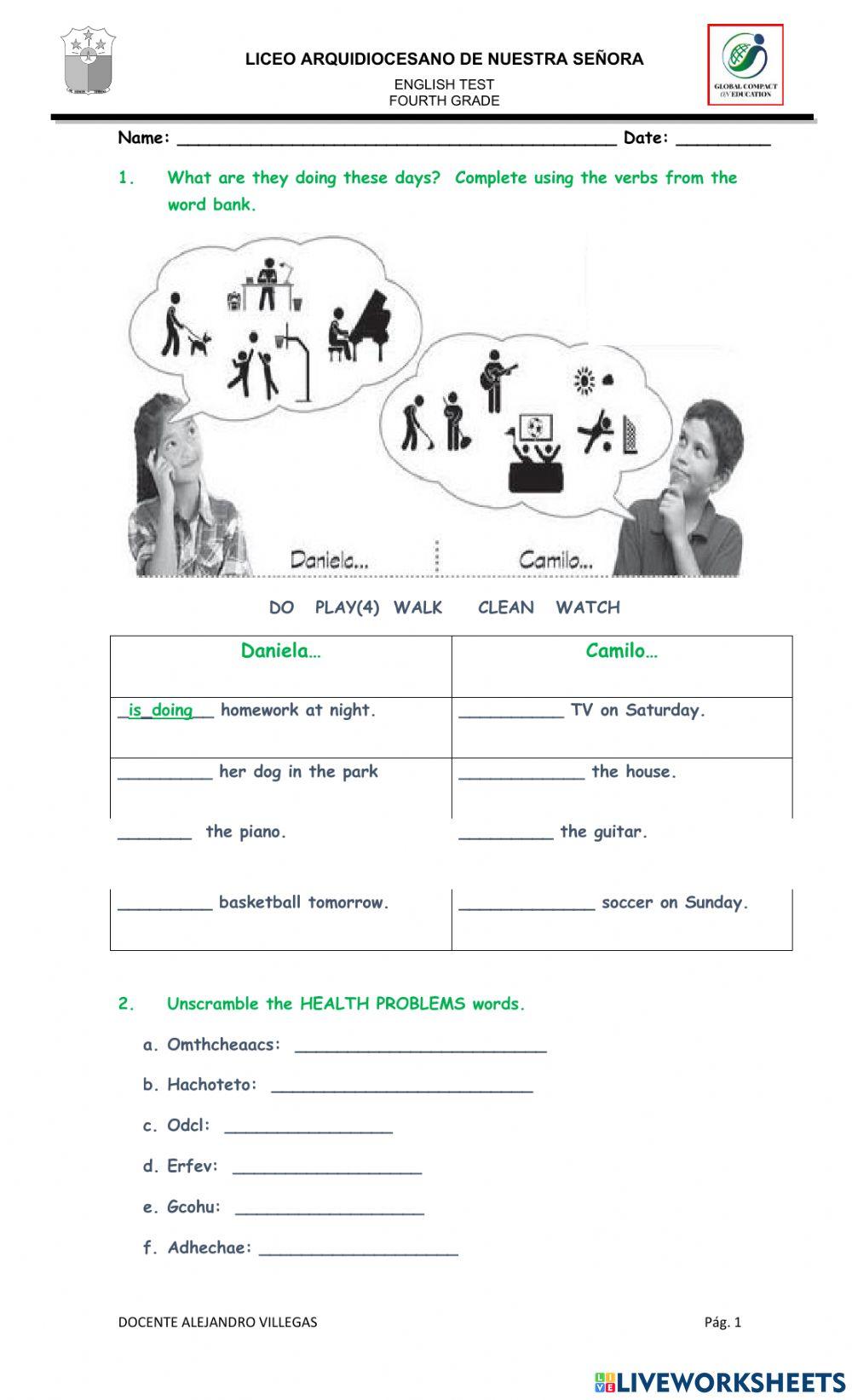 2013 Sample Mathematics Test Fourth Grade Contest