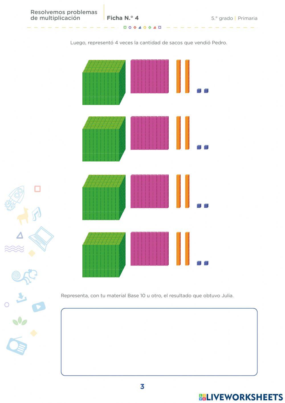 Ficha de refuerzo de 5 grado