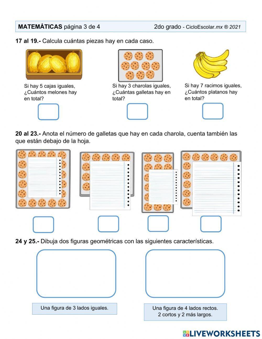 Evaluación segu… | Free Interactive Worksheets | 1607108, image size:1000x1291