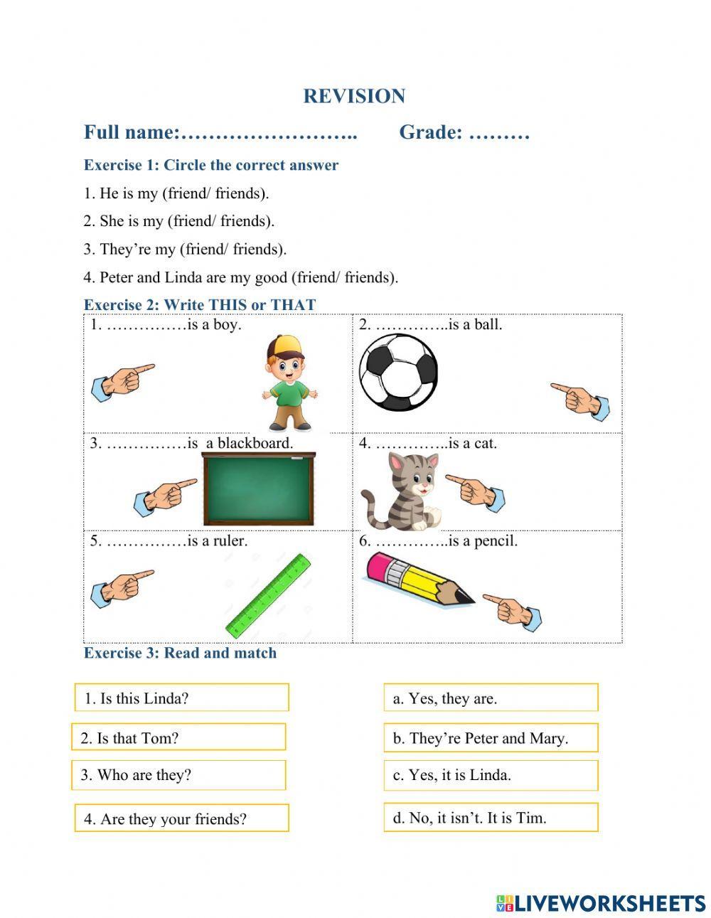 Revision-midterm Grade 3