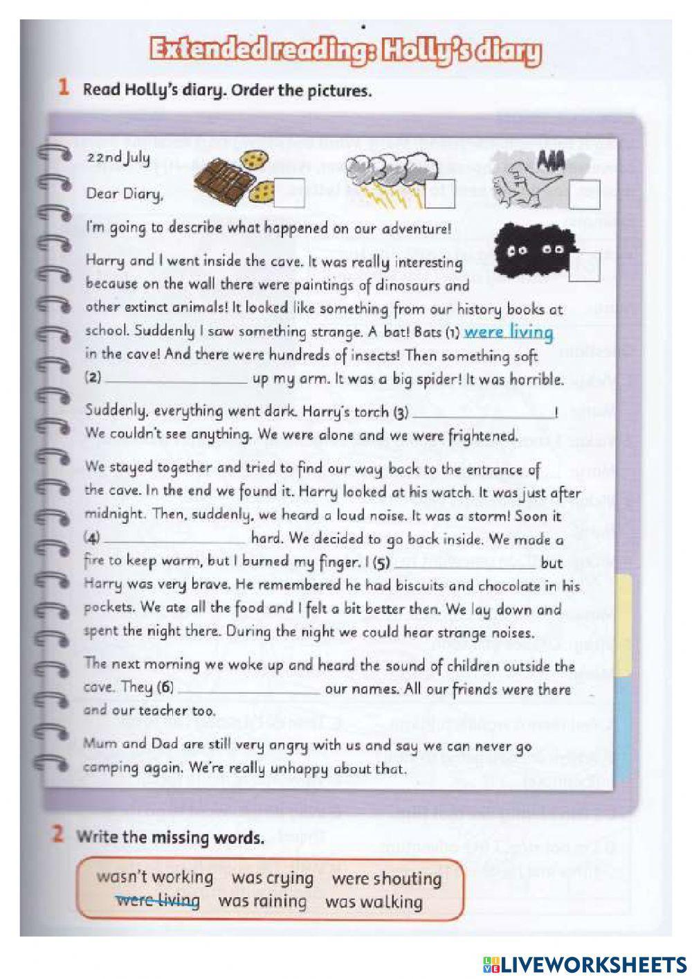 Past Continous and Camping