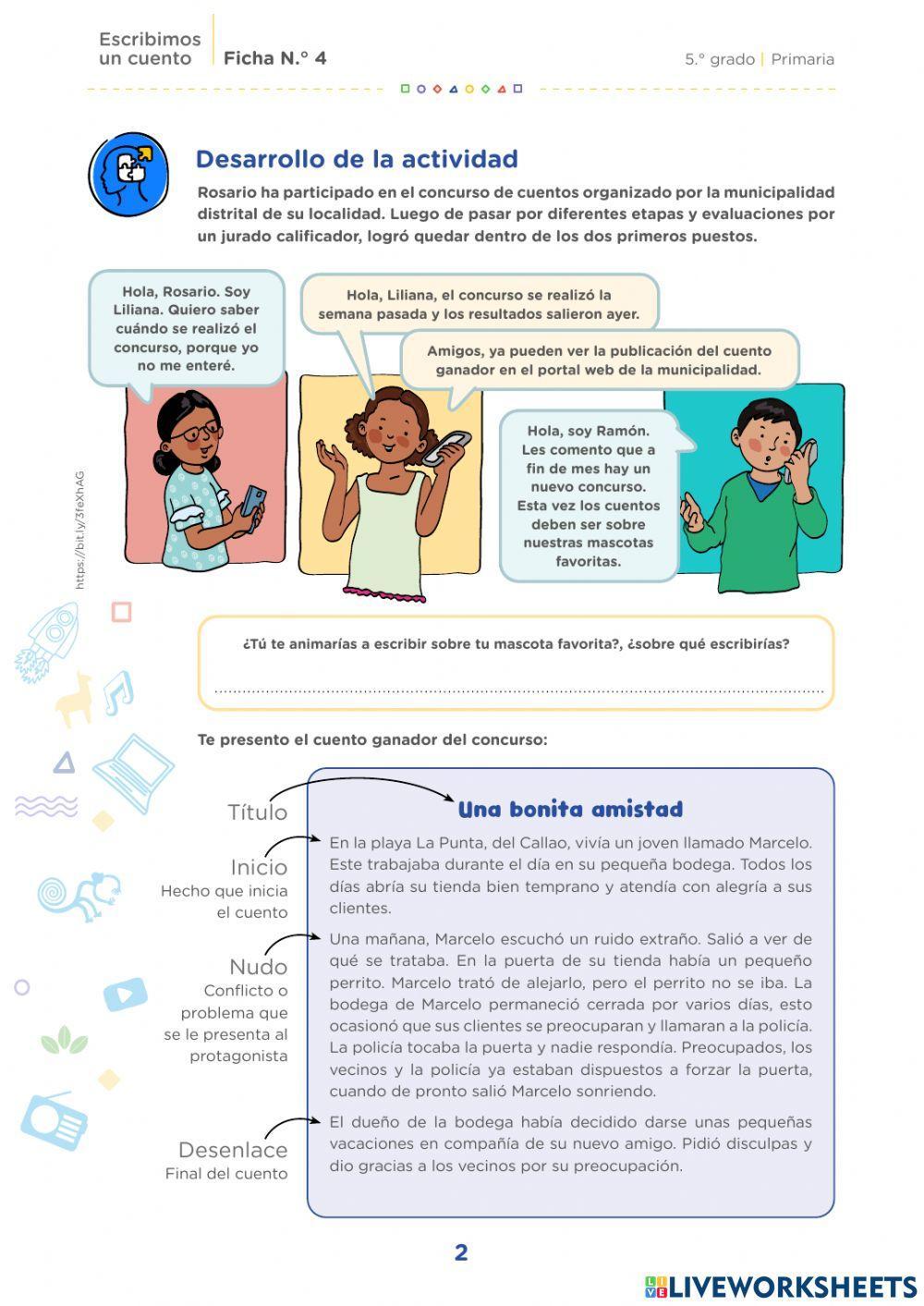 Ficha de refuerzo comunicación