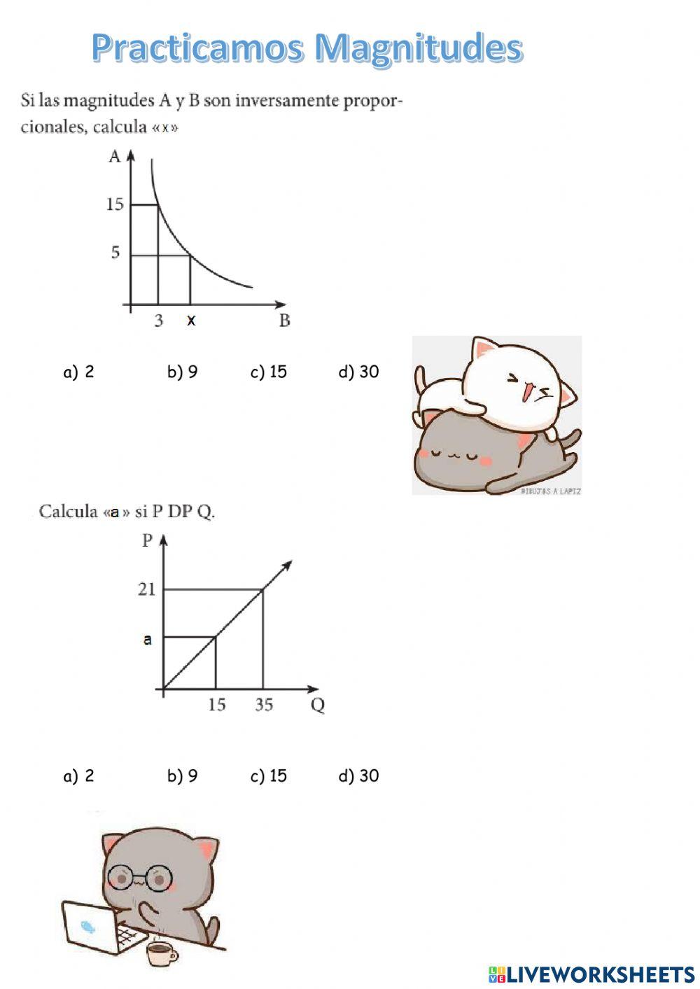 Magnitudes proporcionales