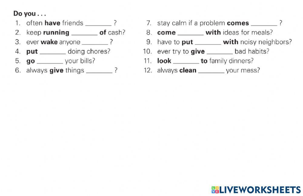 Living with roomates