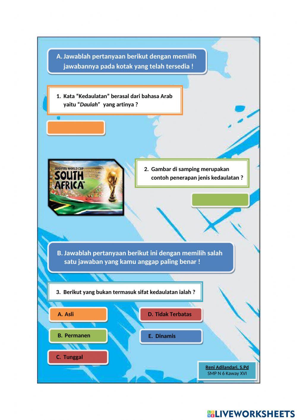 Lks smp negeri 6 kaway xvi