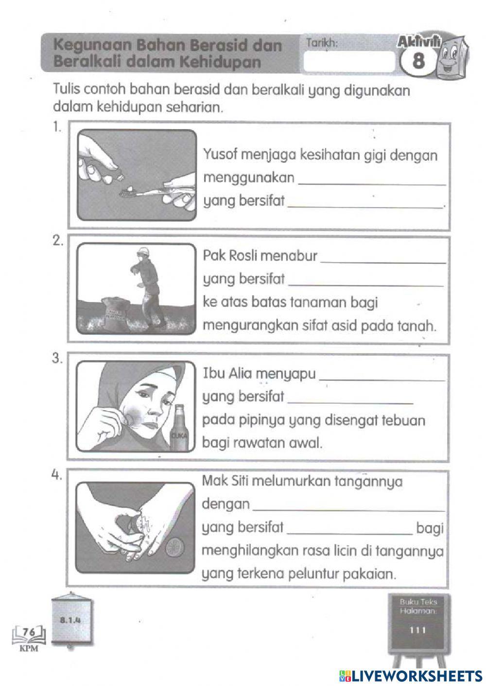 Asid dan Alkali (TH 3) Aktiviti 8 - MS 76