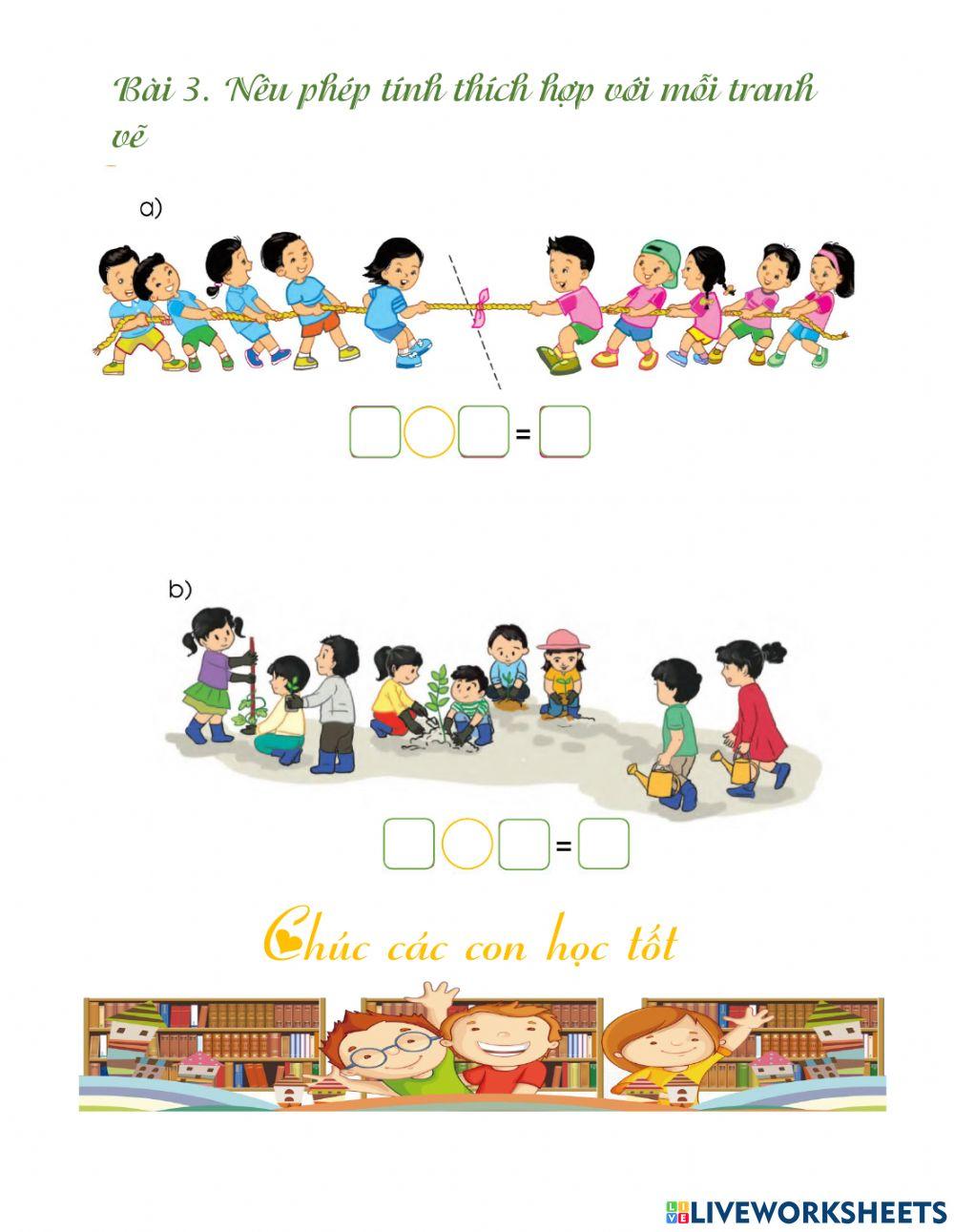 Phép cộng trong phạm vi 10 (tiếp theo)