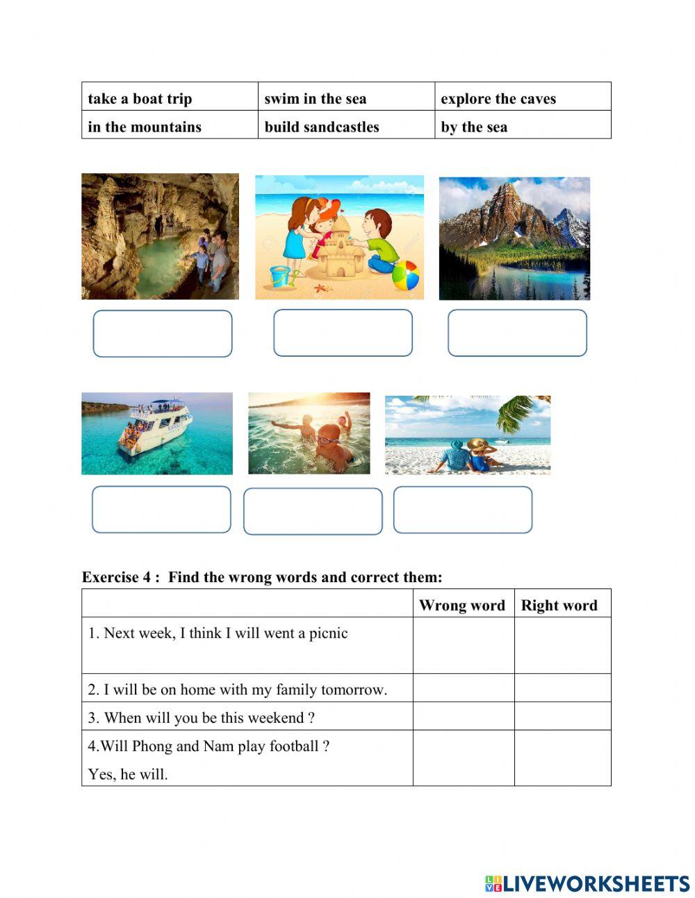 Unit 5 : Where will you be this weekend ?