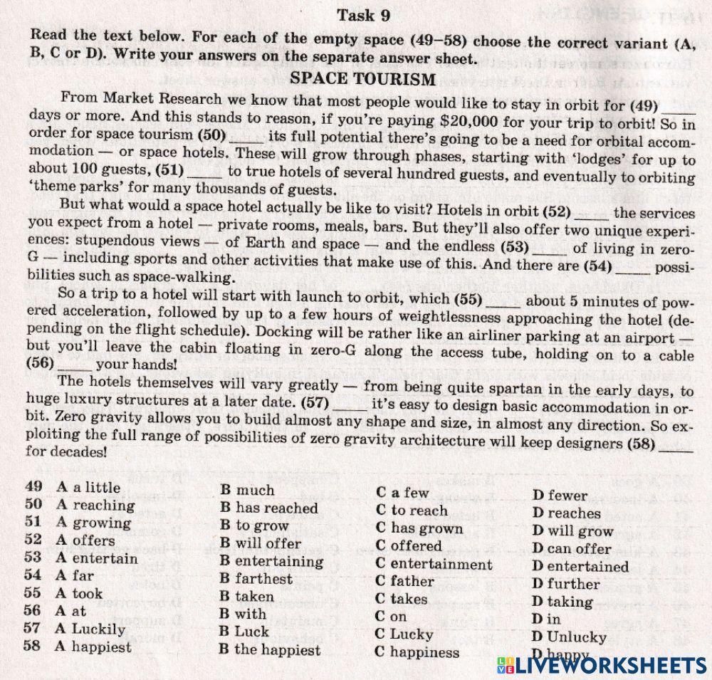 ZNO Use of English 19