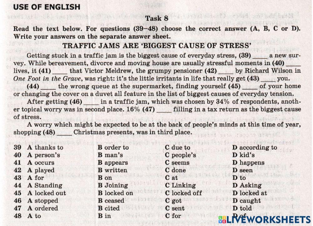 ZNO Use of English 21