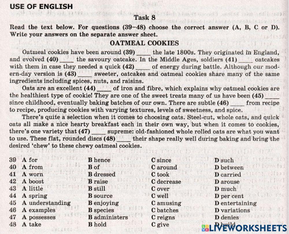 ZNO Use of English 22