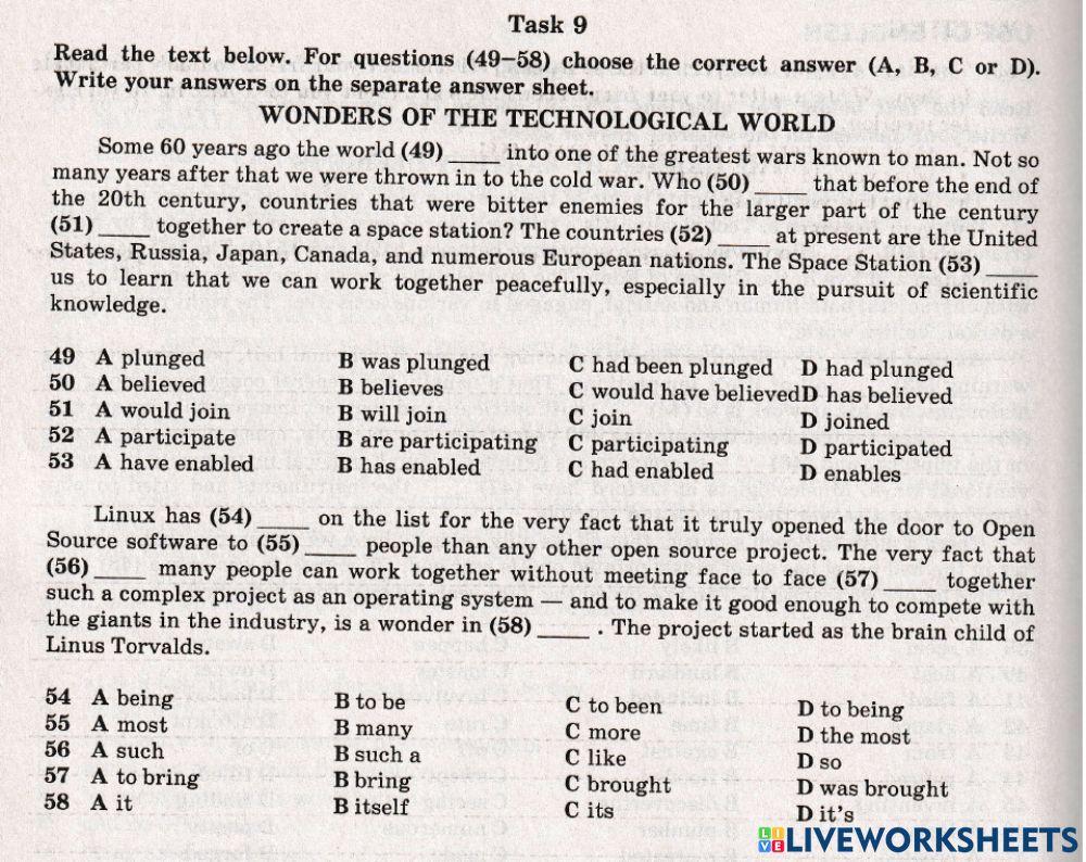 ZNO Use of English 23