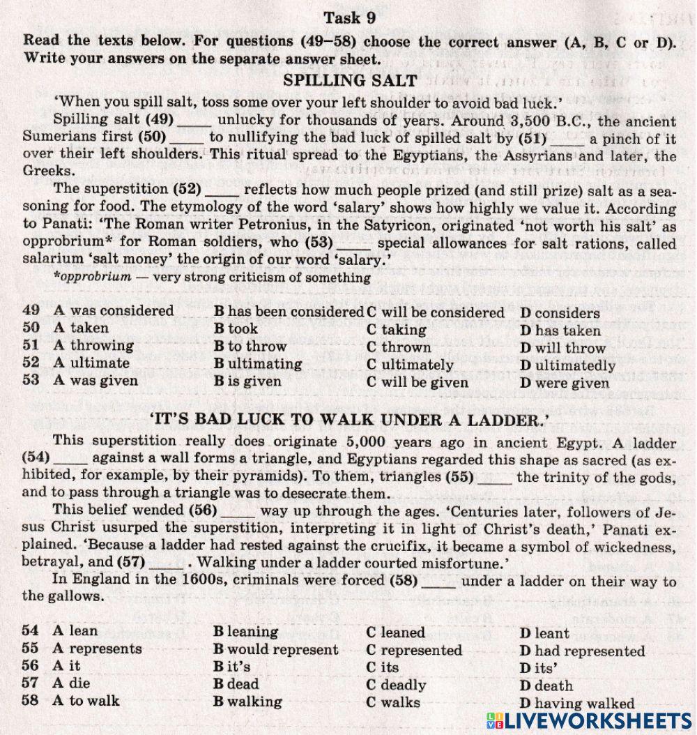 ZNO Use of English 24