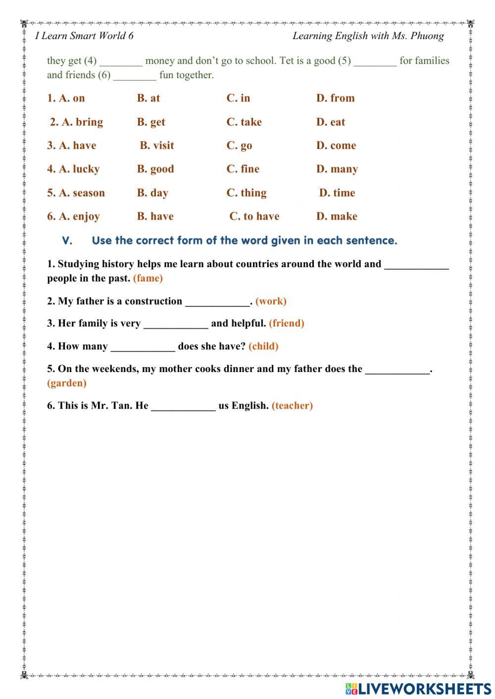 I learn smart  world - review 1