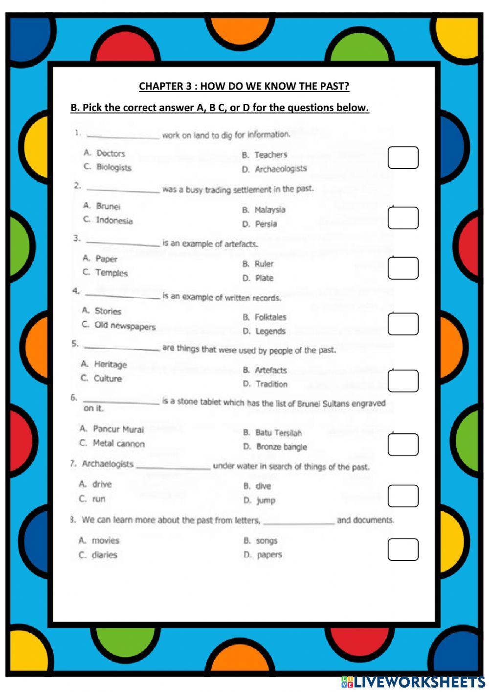 Year 4 Social Studies - Saturday 6th November