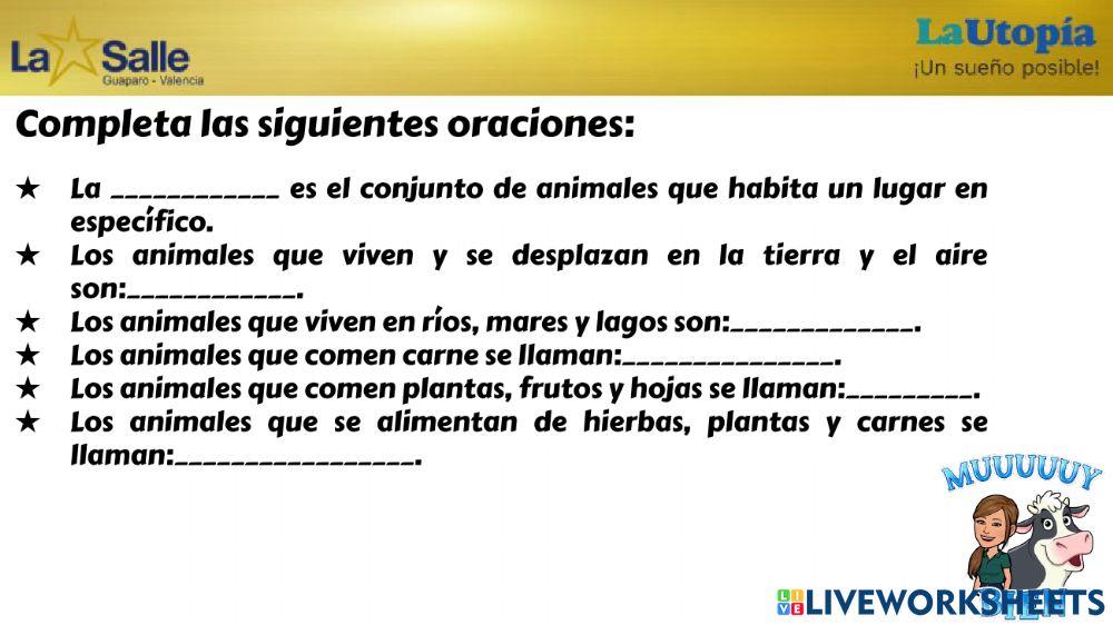 Los animales 