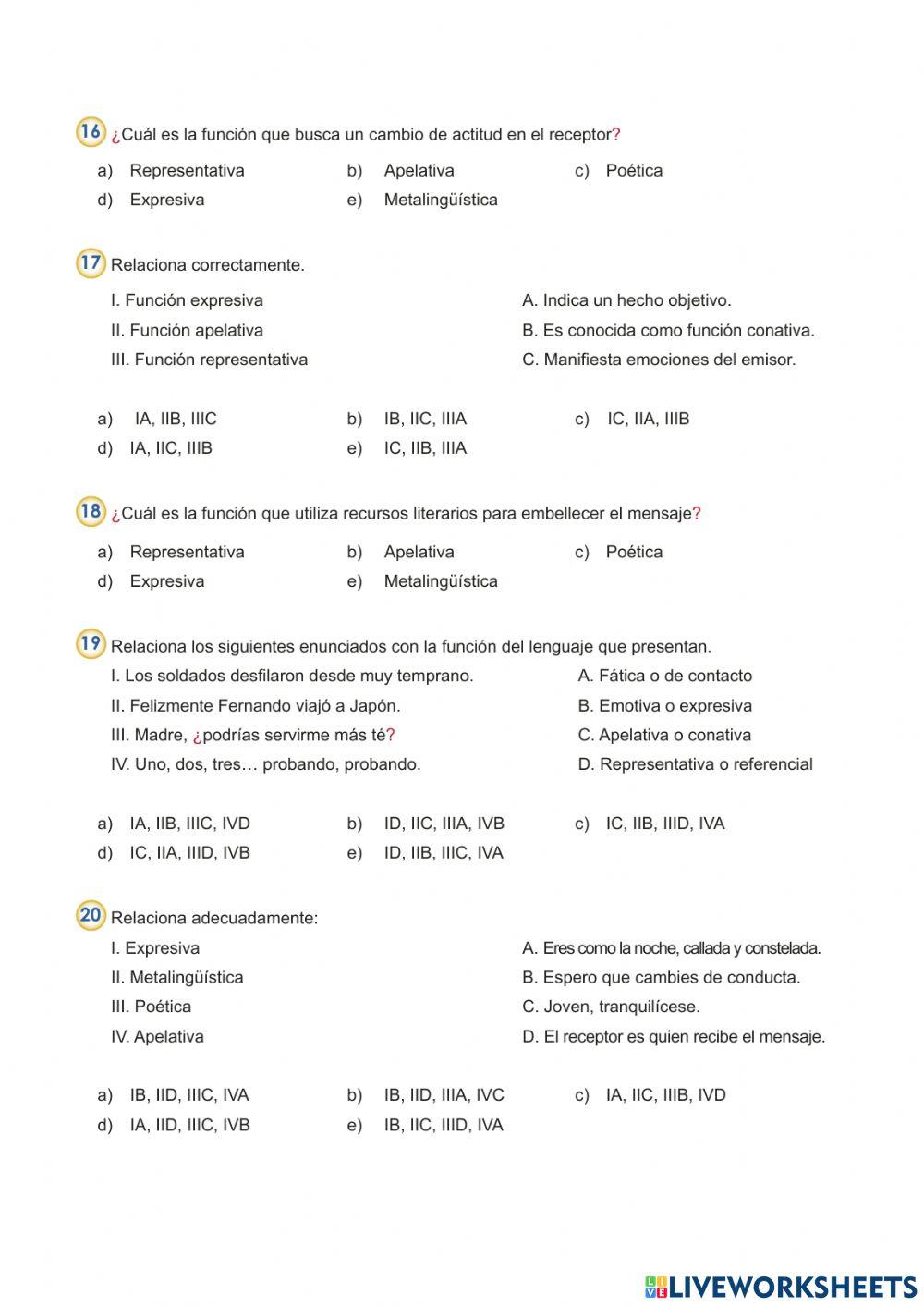 Funciones del lenguaje
