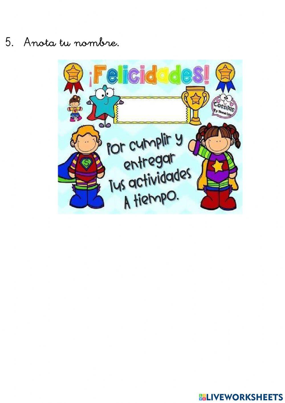 Números ascendentes y descendentes