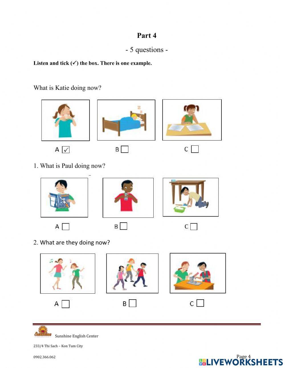 ODI3 unit 8 test listening