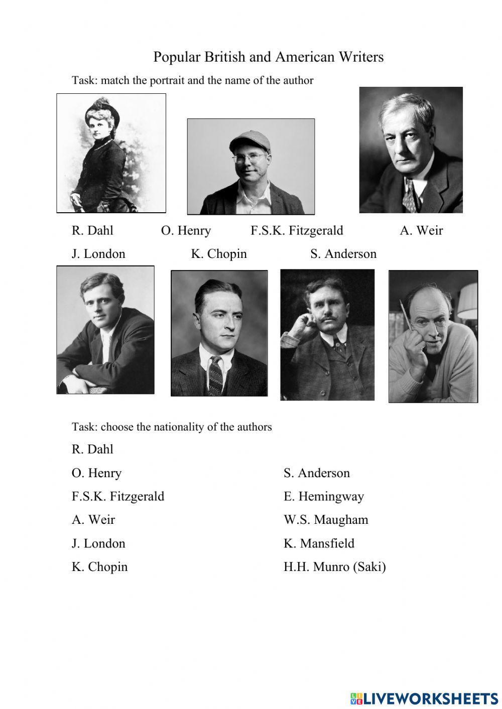 American or British writers