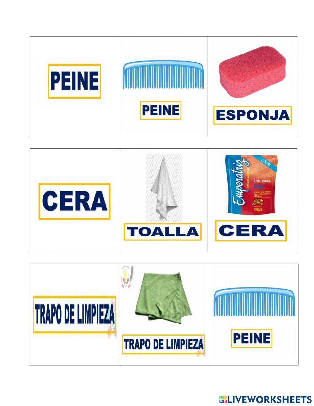 Utensilios de limpieza