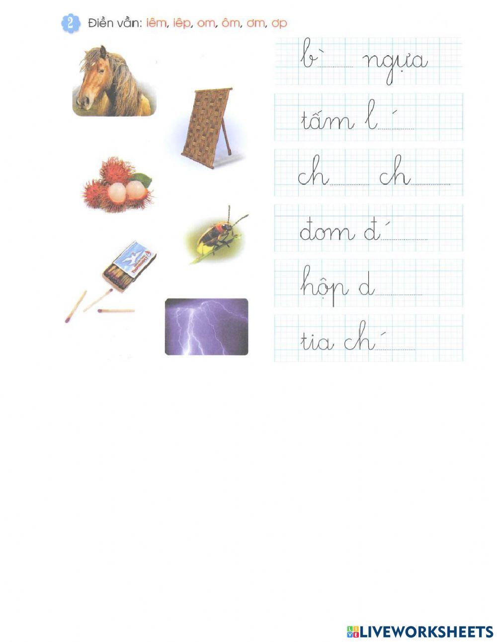 Bài tập tuần cuối tuần 9 - Tiếng Việt