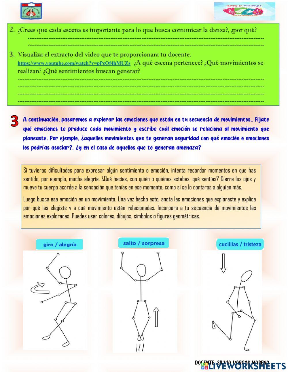 Experimentamos con nuestros movimientos a través de la danza.