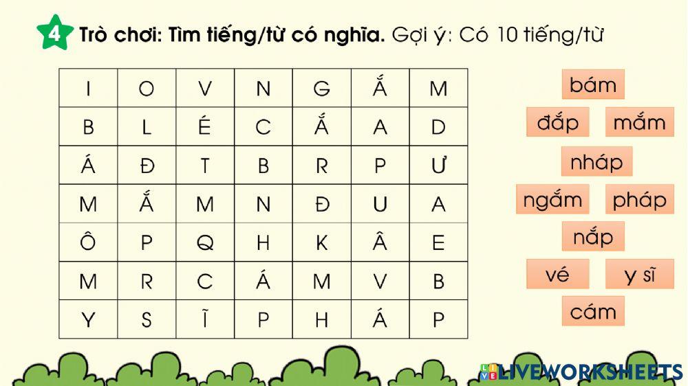 Phiếu bài tập cuối tuần 7