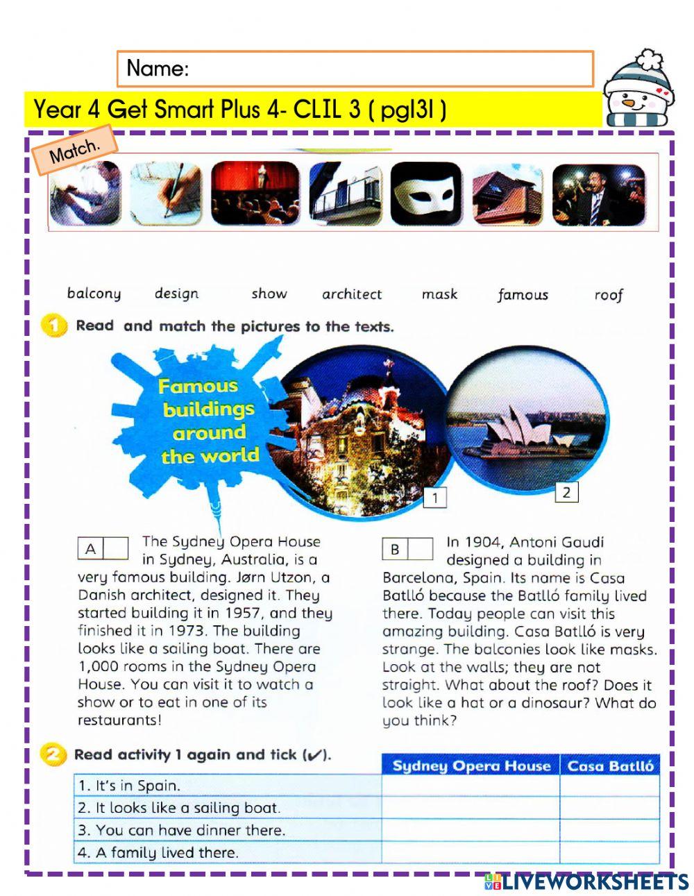 Get smart plus 4 - CLIL3 - pg131