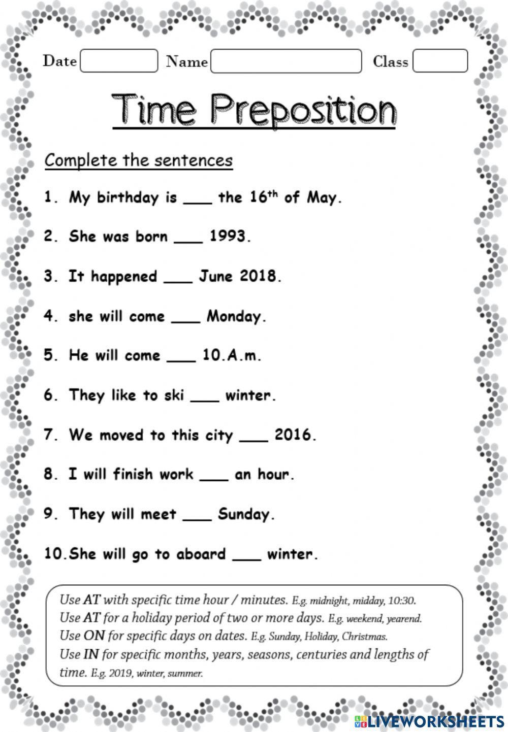 1608770 Prepositions Of Time 1 Lingvanika 1608770 Prepositions Of Time 1 Lingvanika