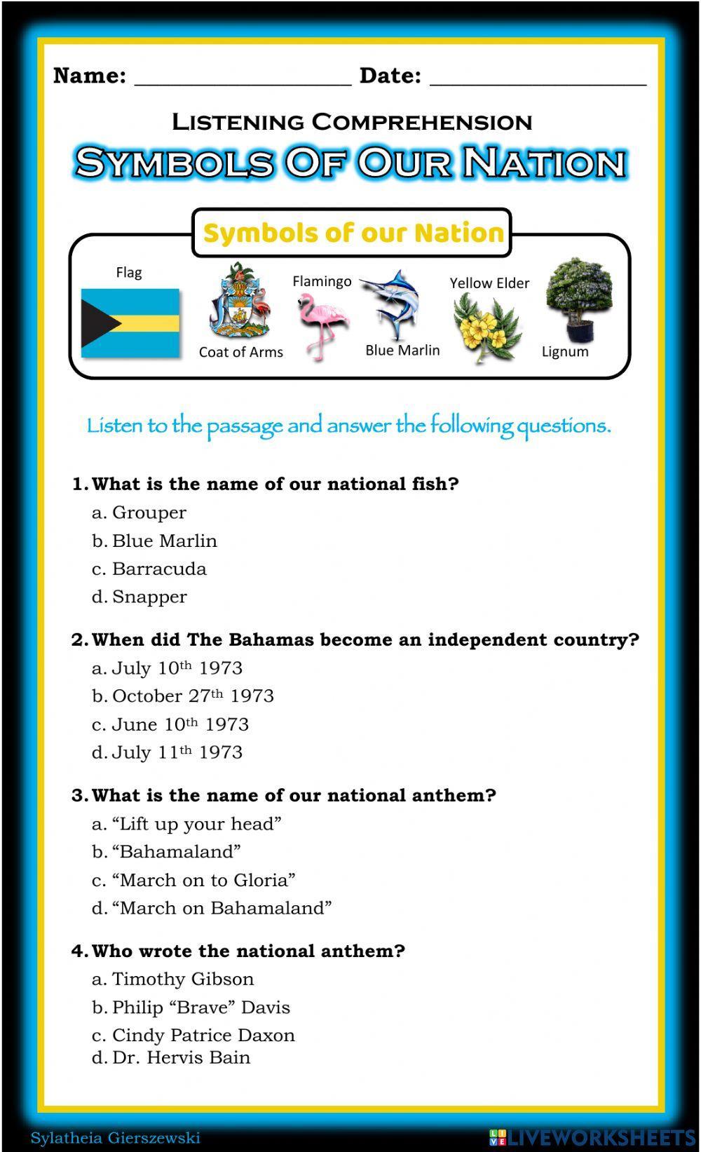 Symbols of Our Nation Symbols of Our Nation