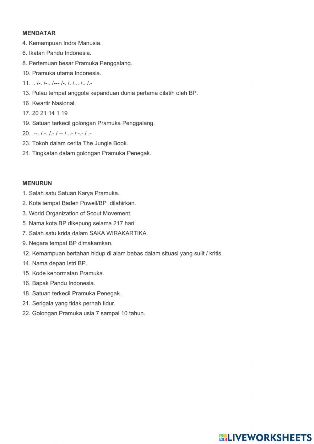 Pengetahun kepramukaan