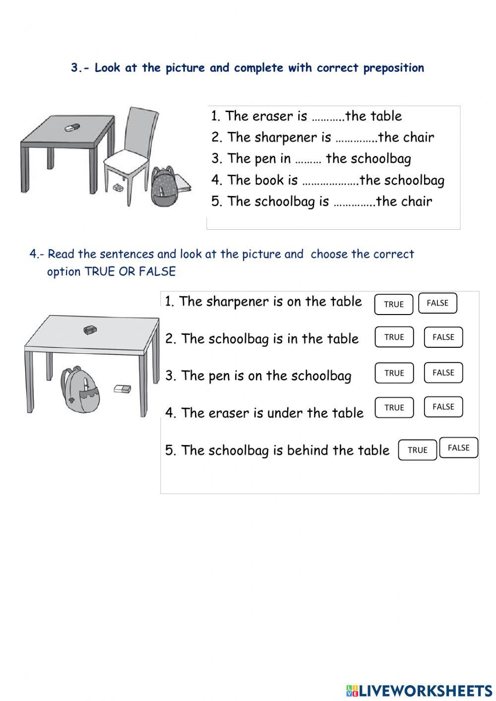 Review Prepositions