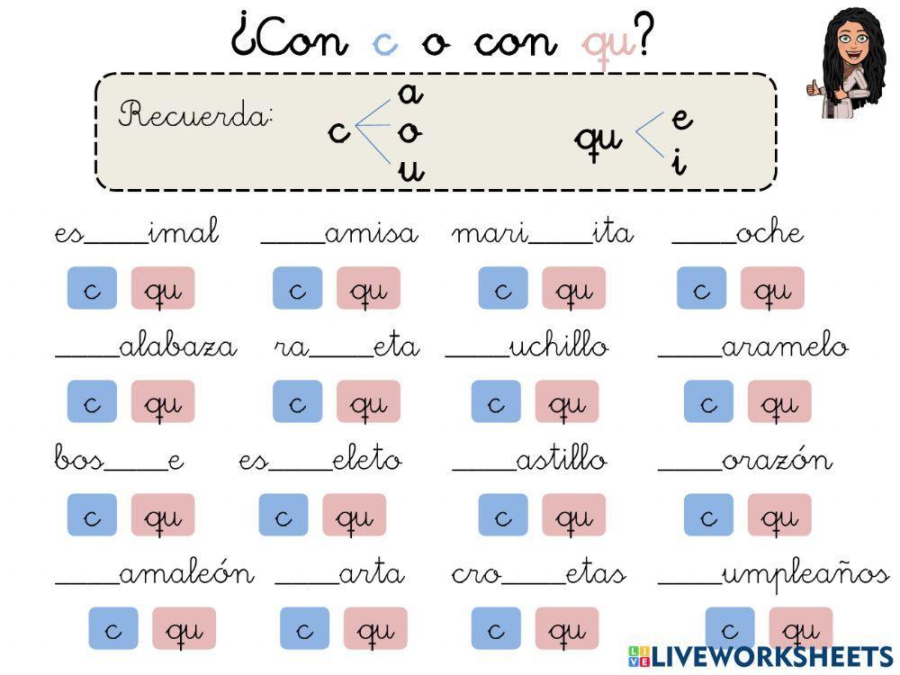 ¿Con c o con qu?