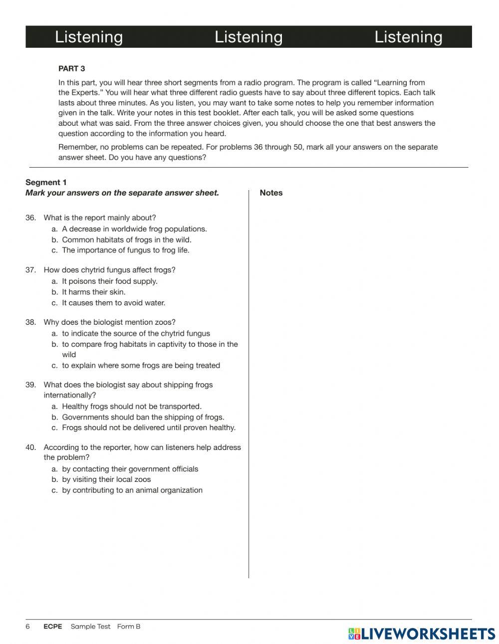 C2 International Exam Part 3