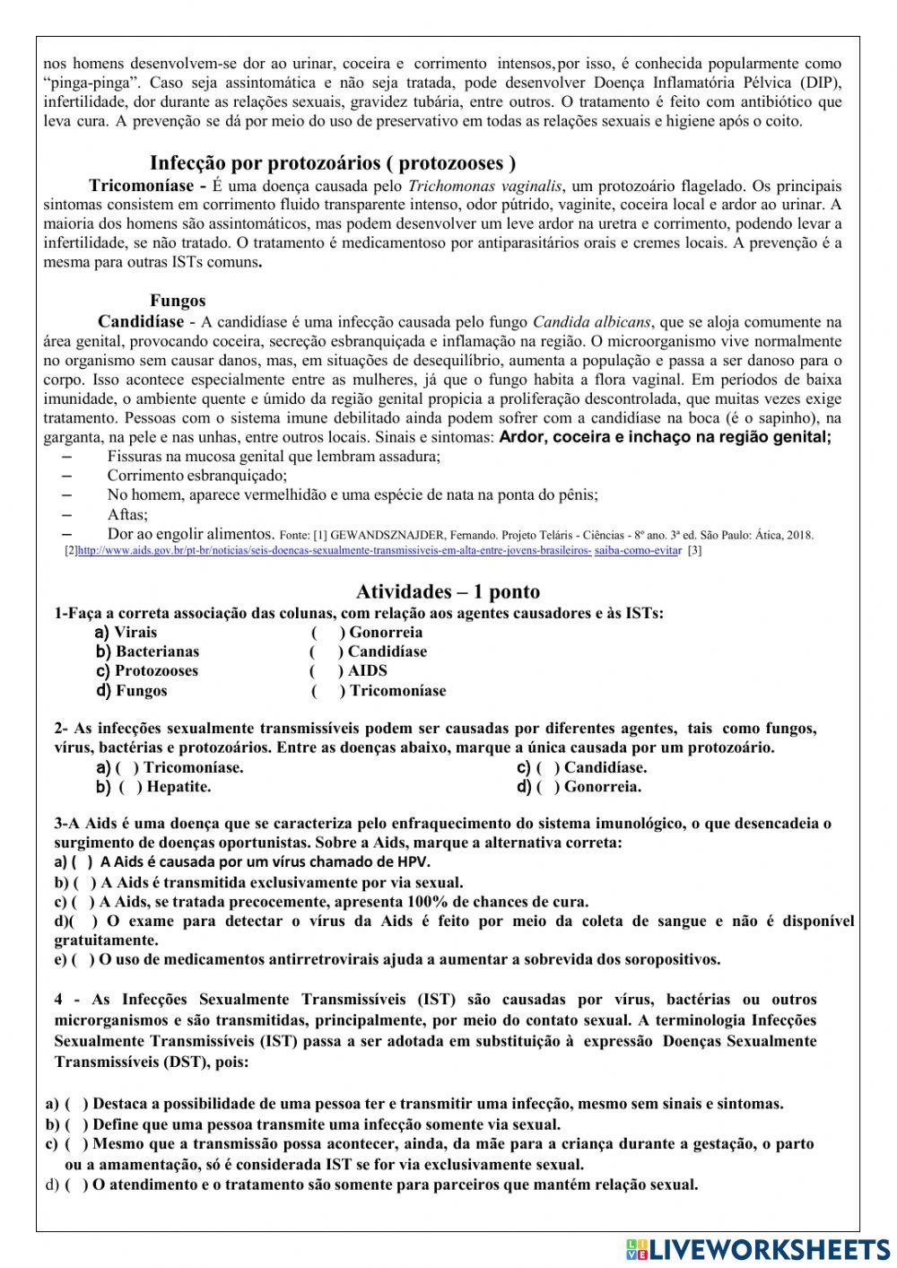 8º ano ciências 06.11.2021