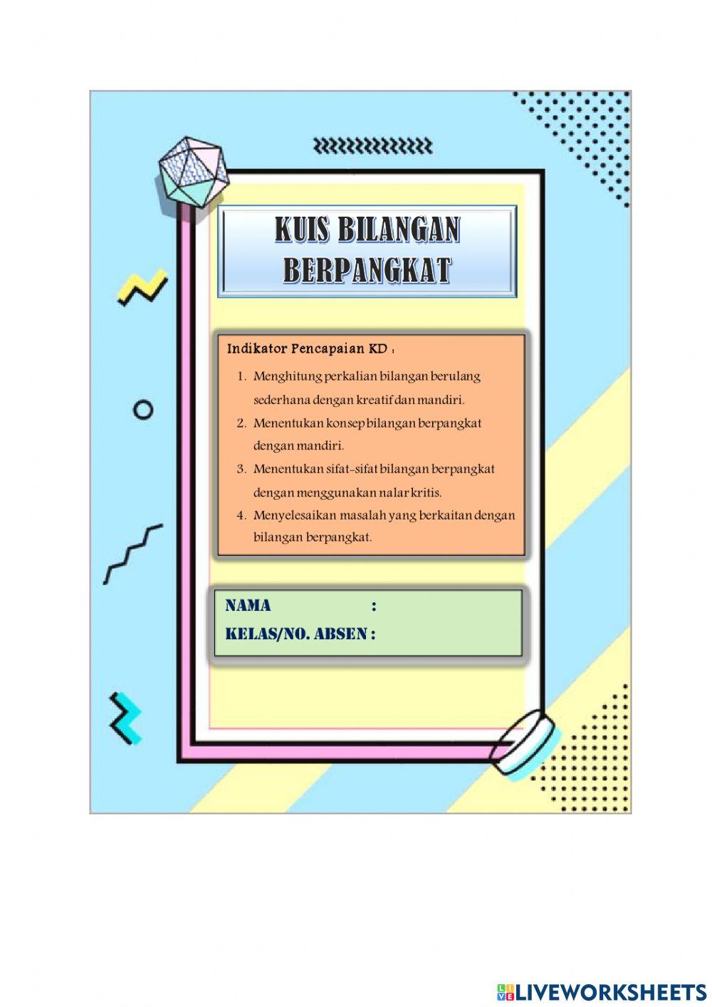 Kuis Bilangan Berpangkat