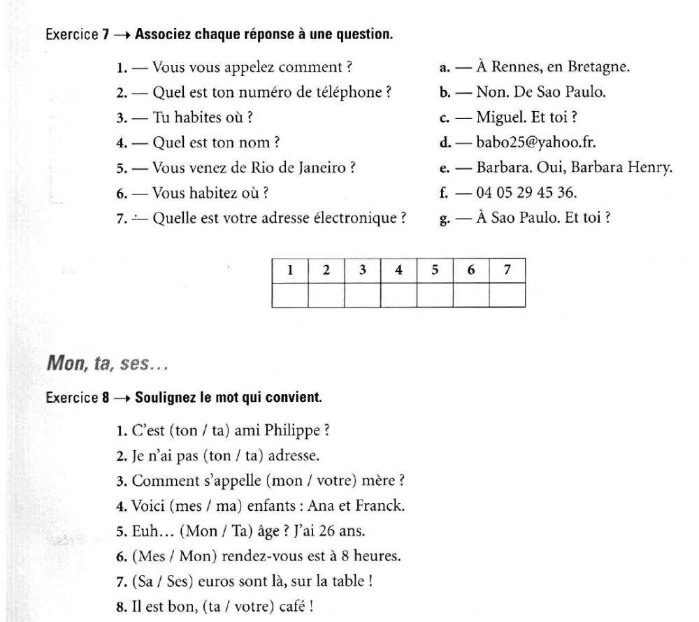 Examen Francais 1 IJV